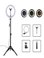 Kit ring light 26 cm 10"com tripé - Imagem 4