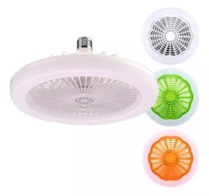 Ventilador de teto com lâmpada integrada (verde) controle remoto (cópia)
