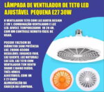 Ventilador de teto com lâmpada integrada (verde) controle remoto (cópia) - Imagem 2