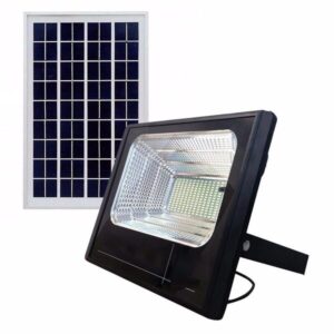 Refletor Solar LED 25w Auto Recarregável Branco Frio Premium